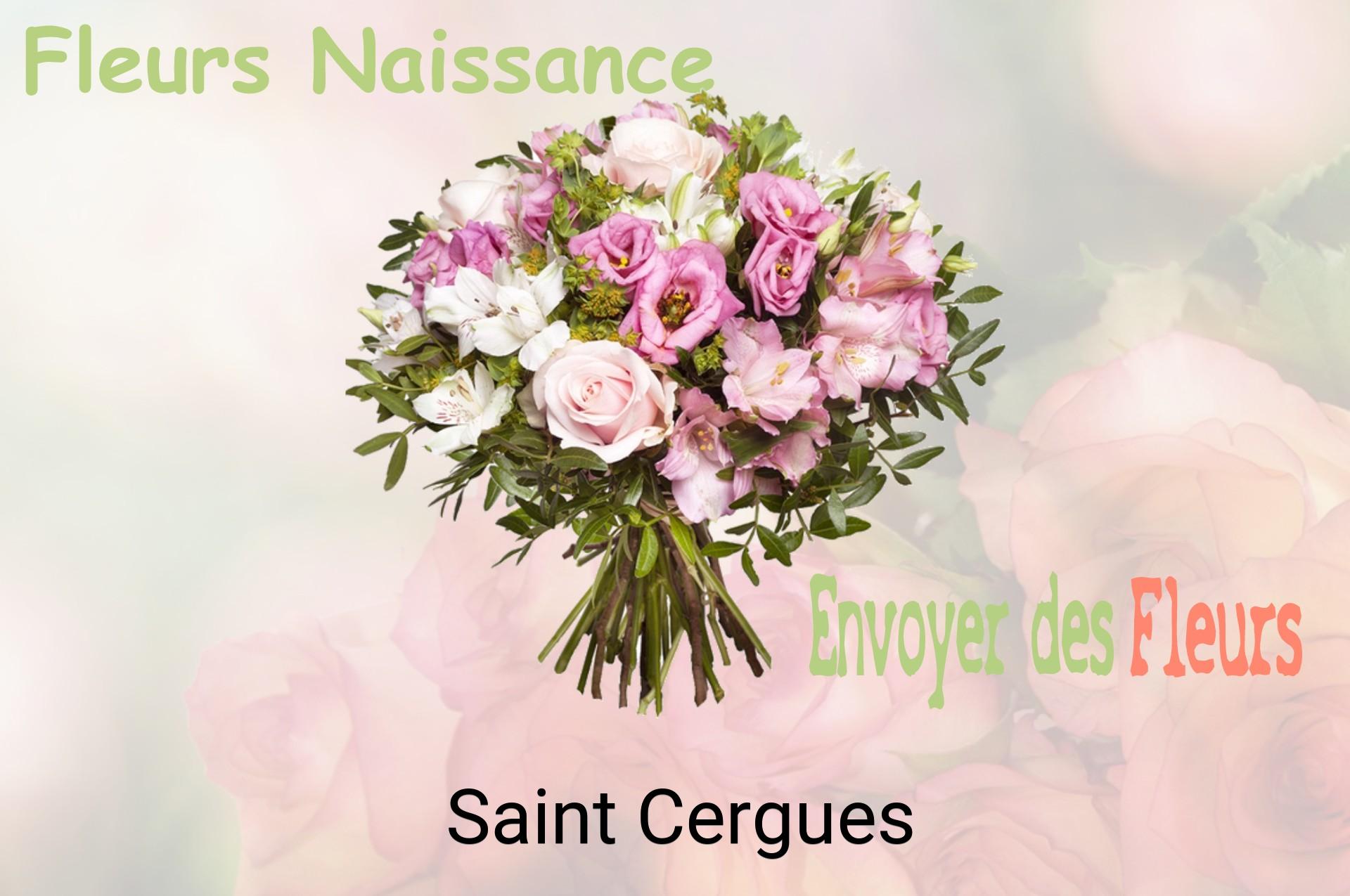 Bouquet de fleurs de naissance livré à Saint-Cergues